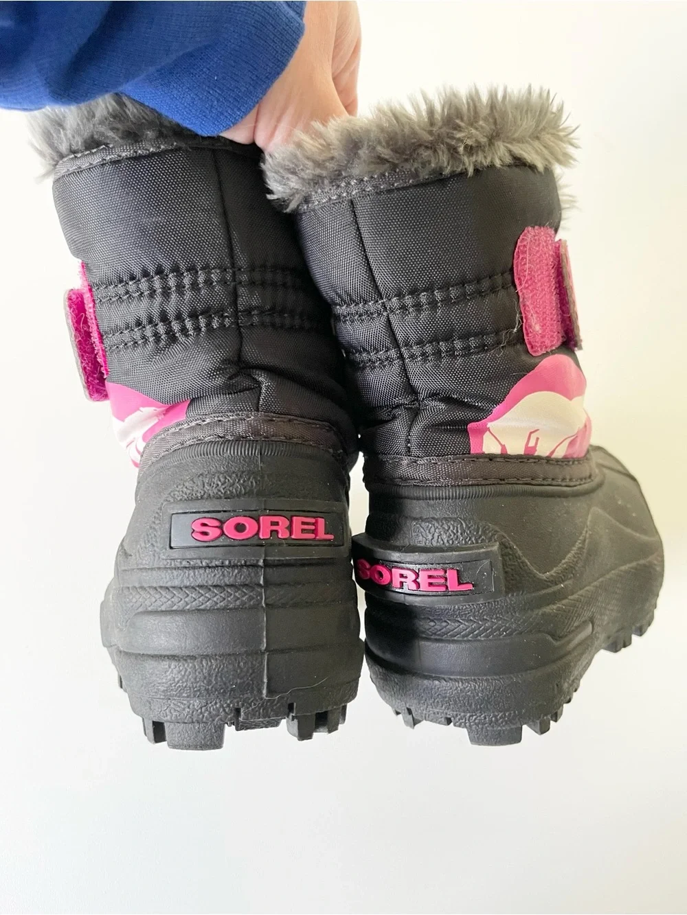 SOREL Snow Commander Snowboots Waterproof Pink Black size Infant 4